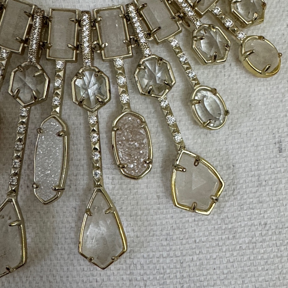 Kendra Scott Bette Multi Stone Statement Bib Necklace - Picture 15 of 17